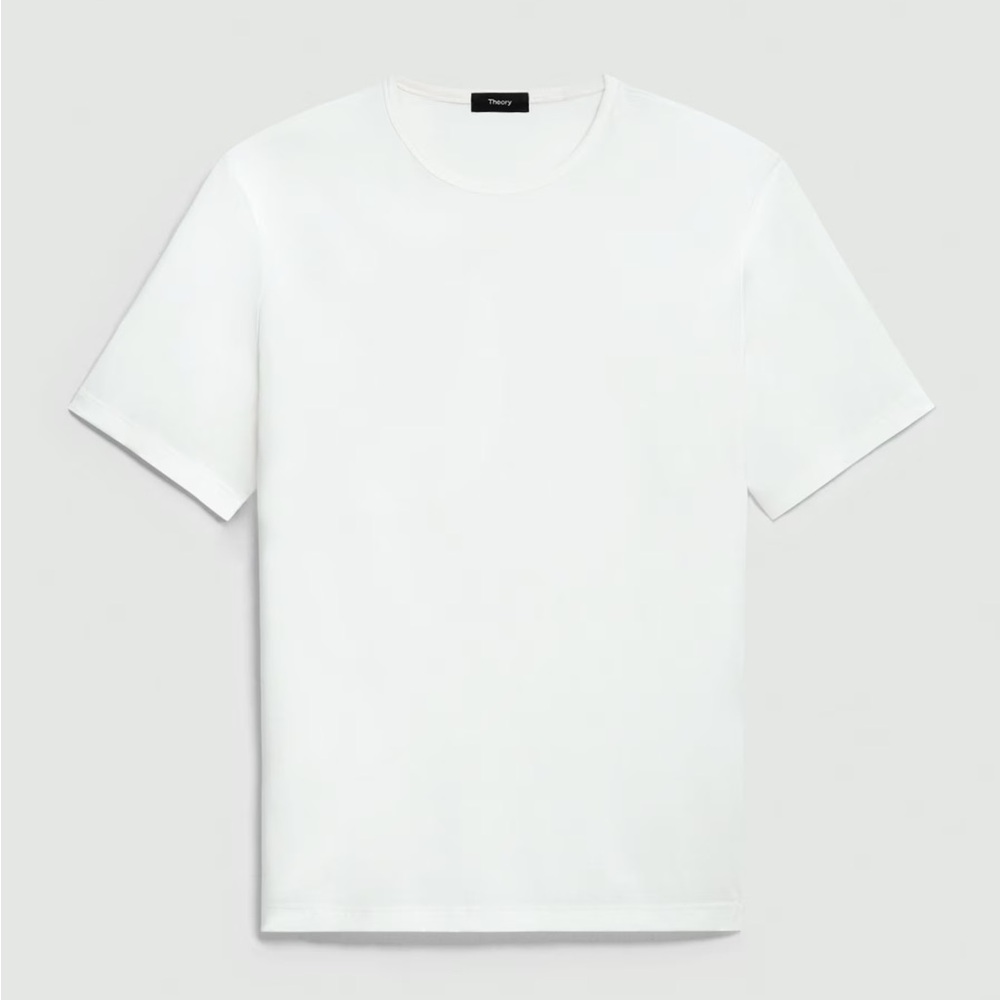 Theory Men's Classic White Short Sleeve Tee